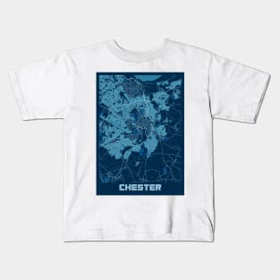 Chester - United Kingdom Peace City Map Kids T-Shirt